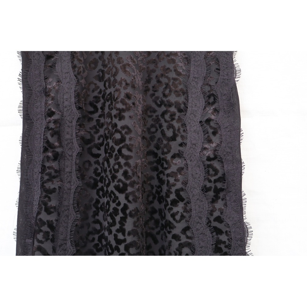 AllSaints Black Lace Leopard Devore Women Midi Dress Sleeveless High Neck US XS - Picture 8 of 15